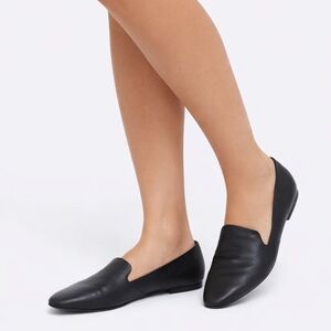 Naturalizer Women's Black Leather Slip-On Flats